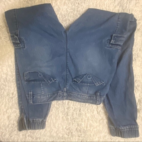 Kim Kardashian Misses Jeans size 4 zippers pockets light wash denim - Picture 5 of 5